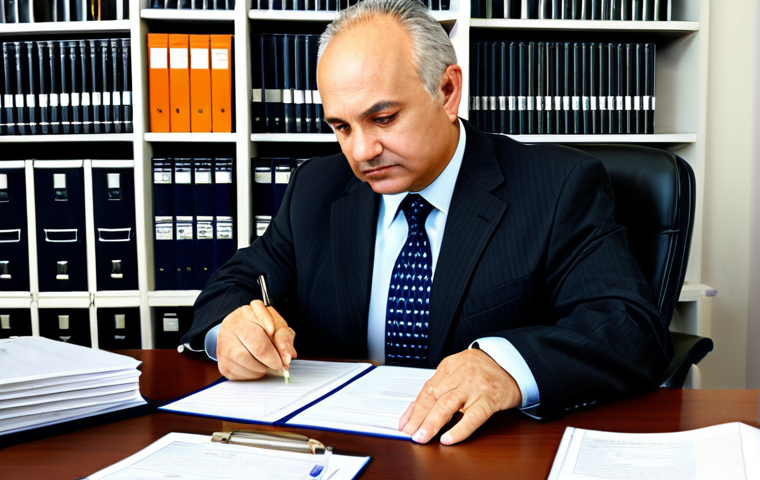 Patent Attorney at Work**
"A professional patent attorney, fully clothed in a modest business suit, working at a modern computer in a bright and organized office, reviewing patent databases online, surrounded by neatly organized files and bookshelves, appropriate attire, safe for work, perfect anatomy, correct proportions, professional, well-formed hands, proper finger count, natural body proportions, high-quality rendering, family-friendly."
**