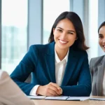 변리사 시험 면접 준비 - **Prompt: Engaging Professional Interview Focused on Soft Skills**
"A confident and articulate f...