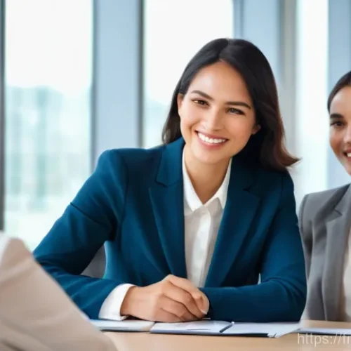 Home 25 변리사 시험 면접 준비 - **Prompt: Engaging Professional Interview Focused on Soft Skills**
"A confident and articulate f...