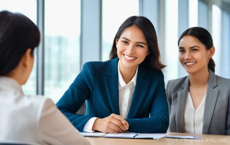 변리사 시험 면접 준비 - **Prompt: Engaging Professional Interview Focused on Soft Skills**
"A confident and articulate f...